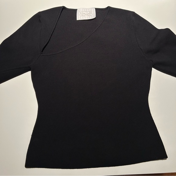 VICTOR GLEMAUD, Slash Sweater, Black, BNWT, 100% Wool, Size Medium - Picture 7 of 8